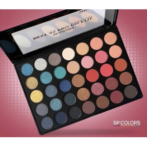 SP179 PALETA DE SOMBRA BEST 35 CORES PRO PALETTE VERSÃO 2 SP COLORS
