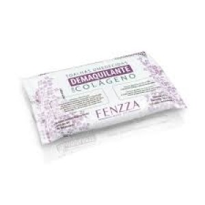 FZ51007 TOALHAS UMEDECIDAS DEMAQUILANTE  COM COLÁGENO FENZZA