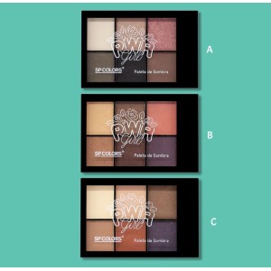 SP114 PALETA DE SOMBRA 6 CORES C/ 24