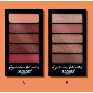 SP165 PALETA DE SOMBRA 5 CORES C/ 24