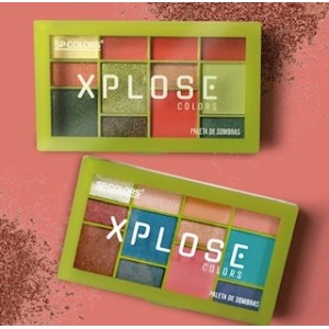 SP197 PALETA DE SOMBRAS 12 CORES XPLOSE COLORS  C/ 24