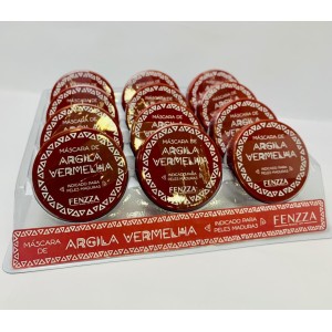 FZ38024 MÁSCARA DE ARGILA VERMELHA FENZZA C/12