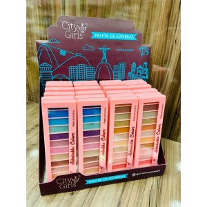 CG183 PALETA DE SOMBRAS 12 CORES CITY GIRLS C/24