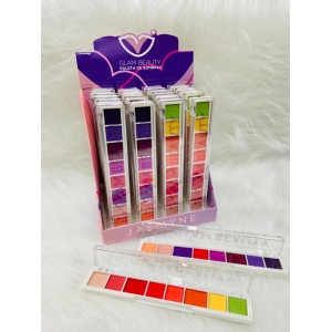 JS12017 PALETA DE SOMBRAS GLAM BEAUTY JASMYNE C/24