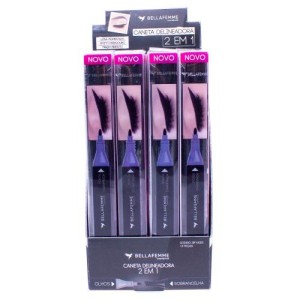 BF10055 CANETA DELINEADORA 2EM1 BELLA FEMME C/12