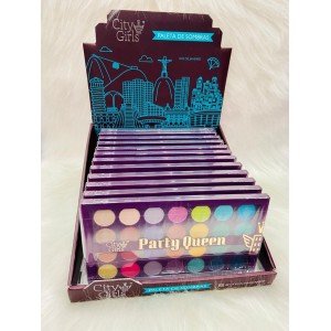 CG185 PALETA DE SOMBRAS 28 CORES CITY GIRLS C/12