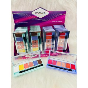 SP223 PALETA DE SOMBRAS 6 CORES SP COLORS C/24