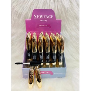 N16 MÁSCARA P/CÍLIOS 2EM1 NEWFACE C/24