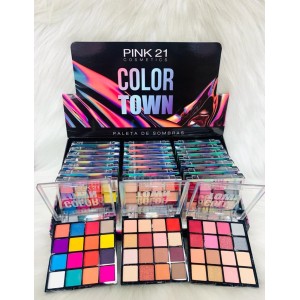 CS2429 PALETA DE SOMBRAS COLOR TOWN PINK 21 C/24