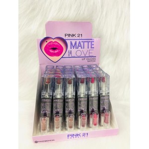 CS2875 BATOM LIP GLOSS MATTE LOVE PINK 21 C/24