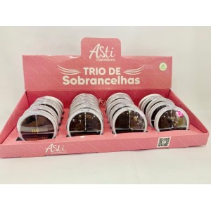 ATS-1053 TRIO DE SOBRANCELHAS VEGANO ASTI C/20