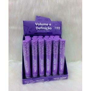 9010-500P3 MÁSCARA P/CÍLIOS VOLUME E DEFINIÇÃO MISS RÔSE C/24