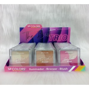 SP272 THE BEST TRIO ILUMINADOR BRONZE BLUSH SP COLORS C/24