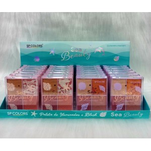 SP260 SEA BEAUTY ILUMINADOR E BLUSH SP COLORS C/24