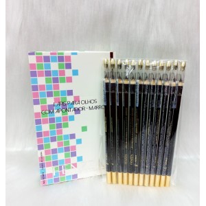 FZ14012 LÁPIS PARA OS OLHOS MARROM C APONTADOR FENZZA C/12