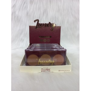 FB342 PALETA TRIO DE  BLUSH LUXURY FACE BEAUTIFUL C/6