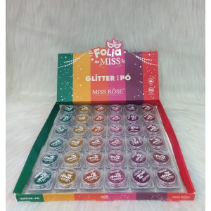 MR027 GLITTER EM PÓ MISS ROSE C/36