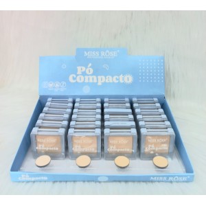 MR005/A/B PÓ COMPACTO MISS ROSE C/24
