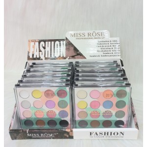 7001-007MY12 PALETA DE SOMBRAS 16 CORES MISS RÔSE C/12