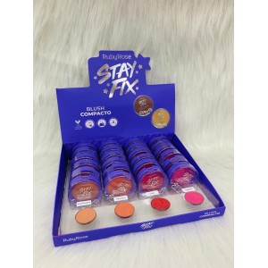 HB-571 BLUSH COMPACTO STAY FIX  RUBY ROSE C/24