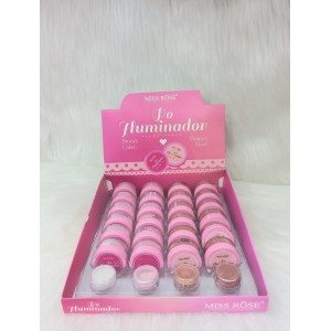 MR003 PÓ ILUMINADOR BRONZE BRANCO MISS ROSE C/24