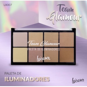 L8007 PALETA DE ILUMINADORES TEAM GLAMOUR LUISANCE C/12