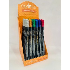 CG237 LAPIS COM GLITTER CITY GIRLS C/36