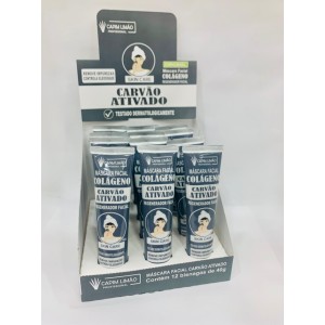 CP09 MÁSCARA FACIAL CARVÃO ATIVADO CAPIM LIMAO C/12