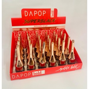 HB98160 DELINEADOR EM GEL SUPER BLACK DAPOP C/24