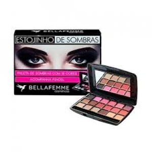 BF10021A ESTOJINHO DE SOMBRAS 18 CORES MATTE BELLA FEMME