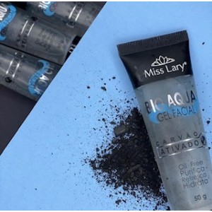 ML-098 AQUA GEL FACIAL CARVAO,GEL FACIAL MISS LARY